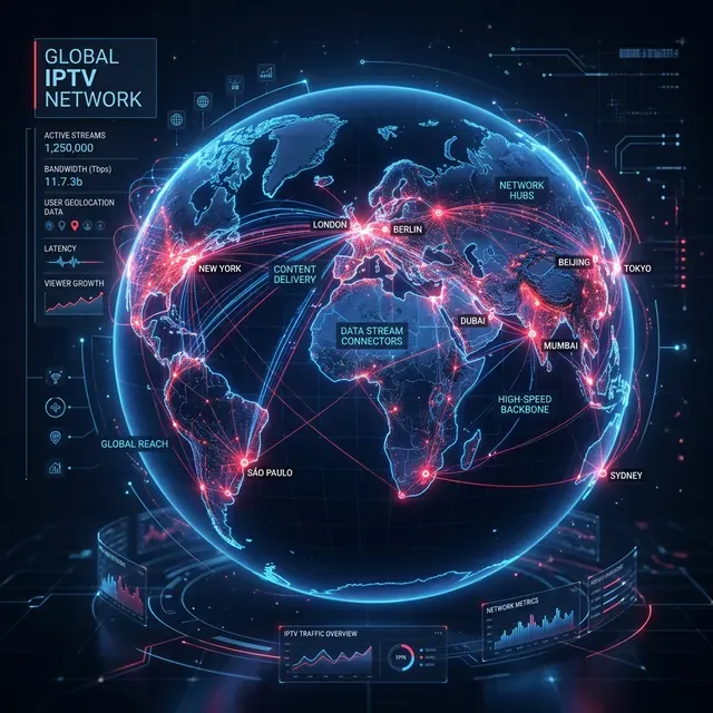 Global IPTV Network Map